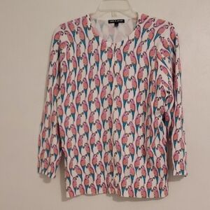 Cable & Gage Parrott Sweater XL